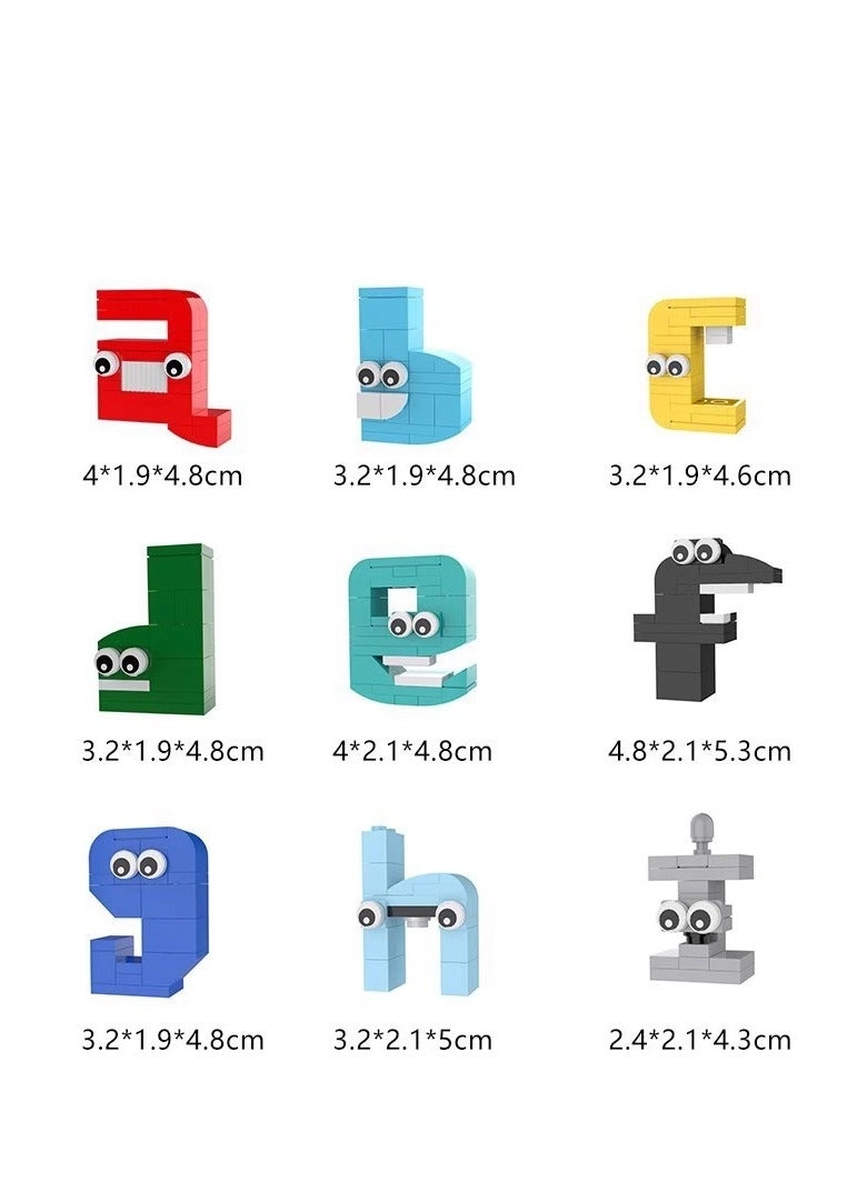 Alphabets Lower case A-Z - 538pcs
