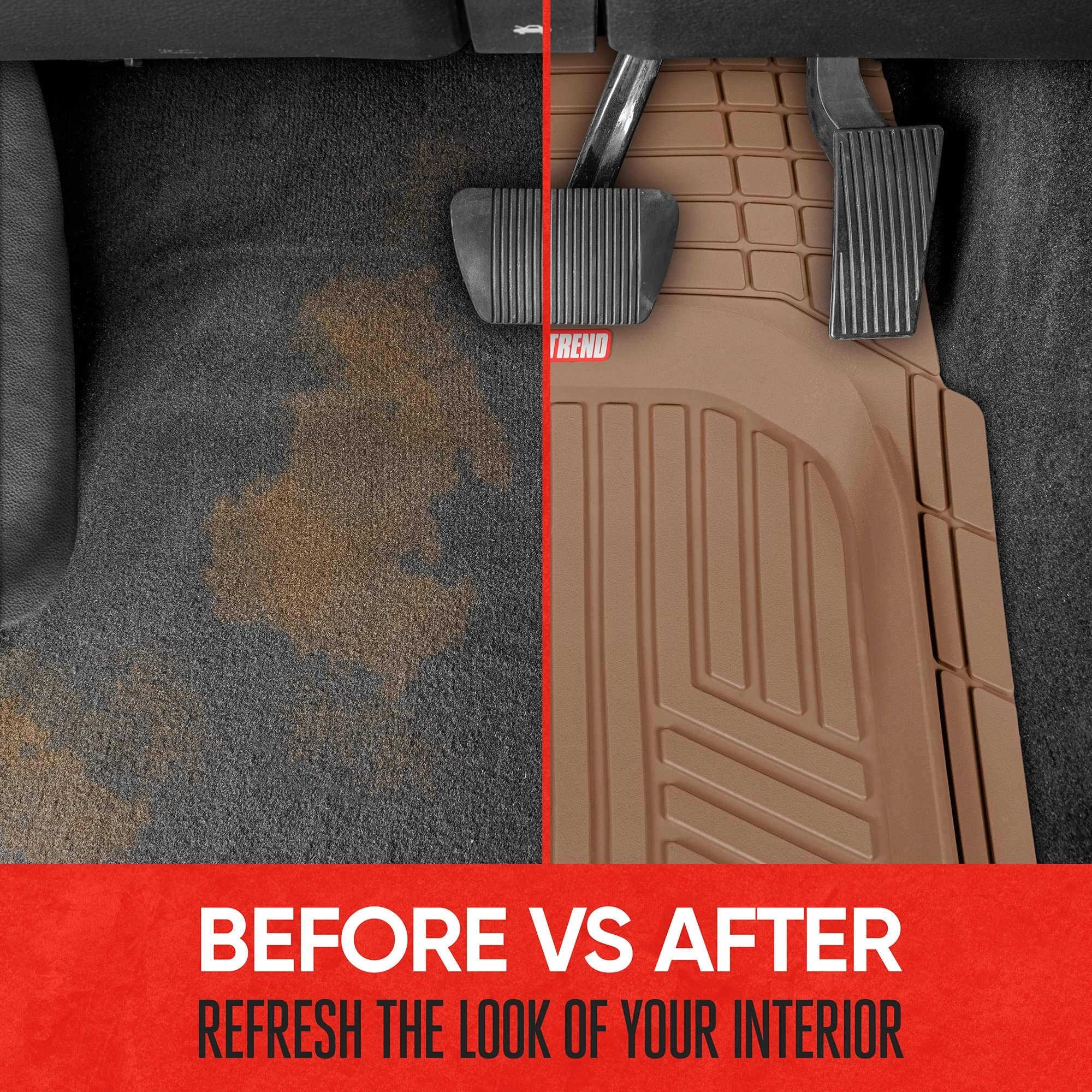 FlexToughXL Floor Mats - Gray All-Weather Heavy Duty