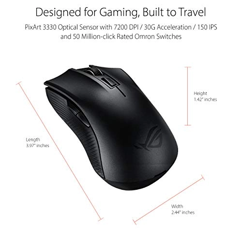 P508 ROG Strix Carry Optical Gaming Mouse - Wireless