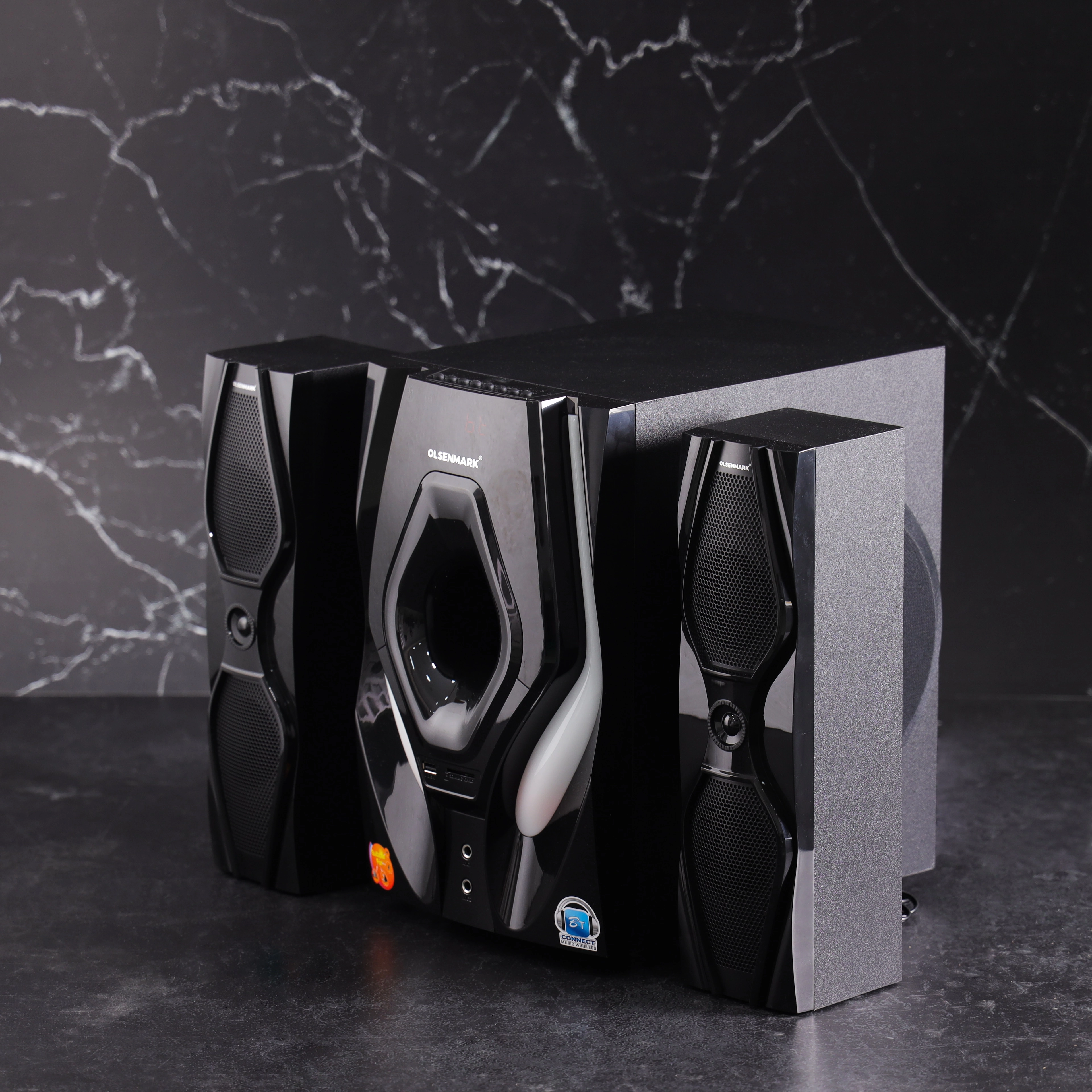 Olsenmark Middle East L.L.C Multimedia Speaker - 2.1 CH 18W*2
