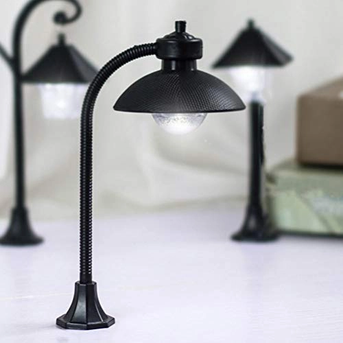 TDMKT Mini Street Lamps - 3pcs Black 15 x 8.9 x 5cm
