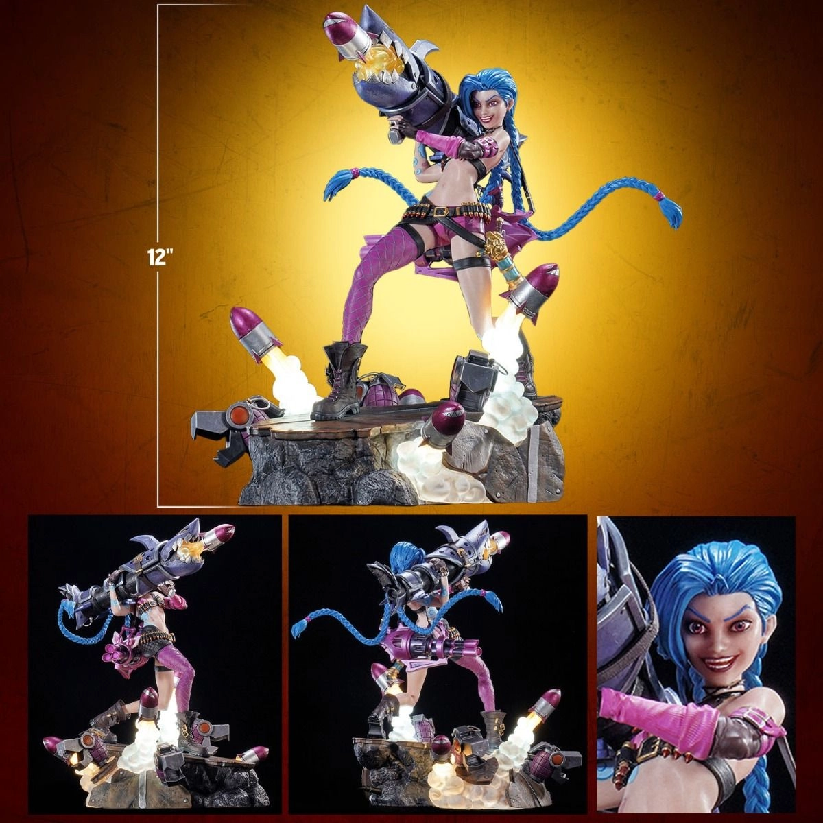 Jinx - League of Legends - 1:6 Scale Statue LED lights
