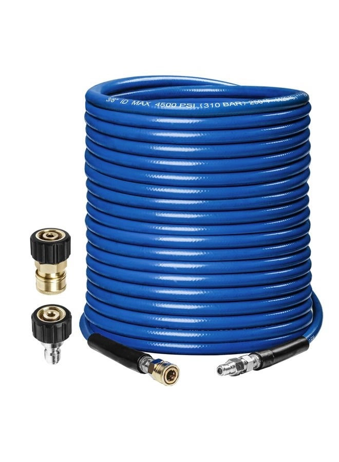 WOJET Pressure Washer Hose - 50ft 3/8'' Blue