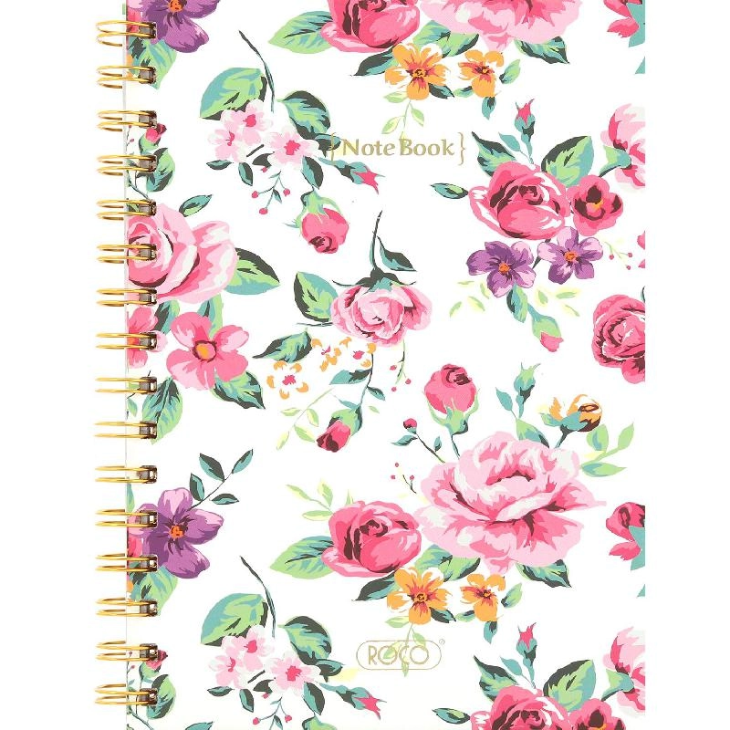 Notebook 19 X 26 cm Spiral - Grid 100 Sheets