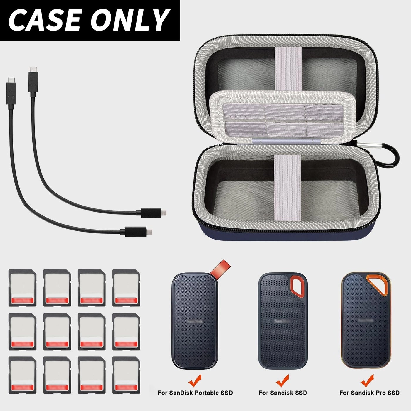 Case Compatible with SanDisk Extreme Pro - 1TB 2TB 4TB 500GB