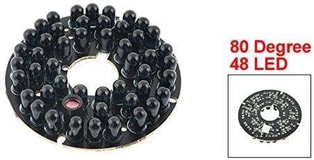 Replacement CCTV Camera Infrared Board - 80 Deg 48 LED Red