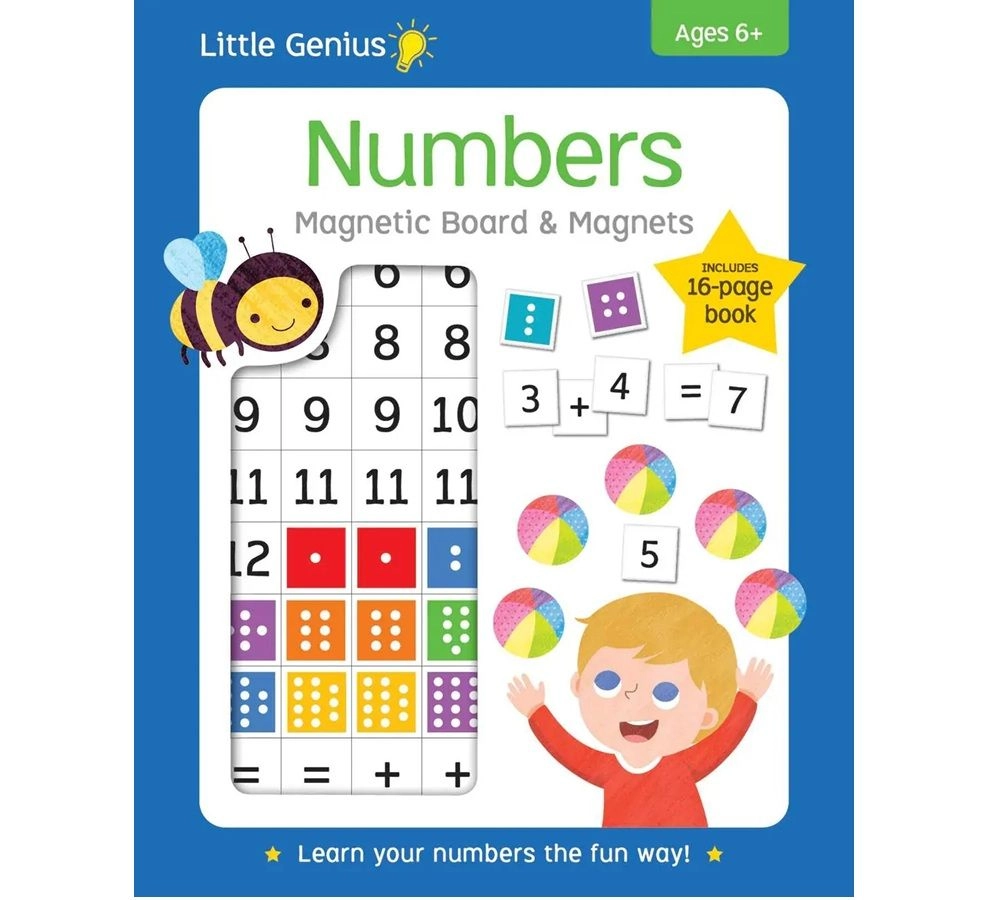 Little Genius Number Fun Magnetic Workbook - 3+