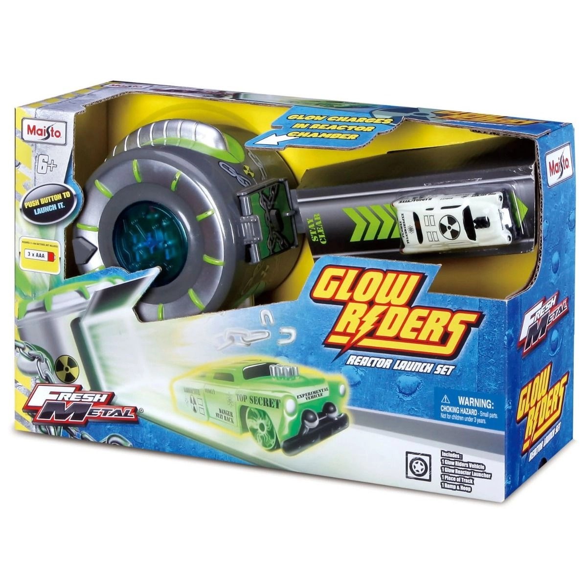 Maisto Glow Riders - Die-cast + Track & Fire Circle