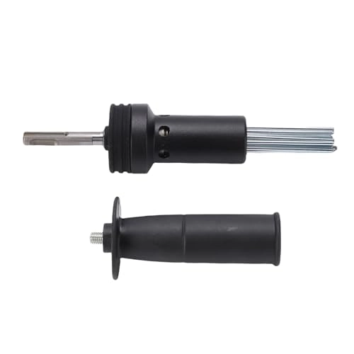 Electric Hammer Needle Attachment - Round Shank Two Pit Two Slot Alloy Steel