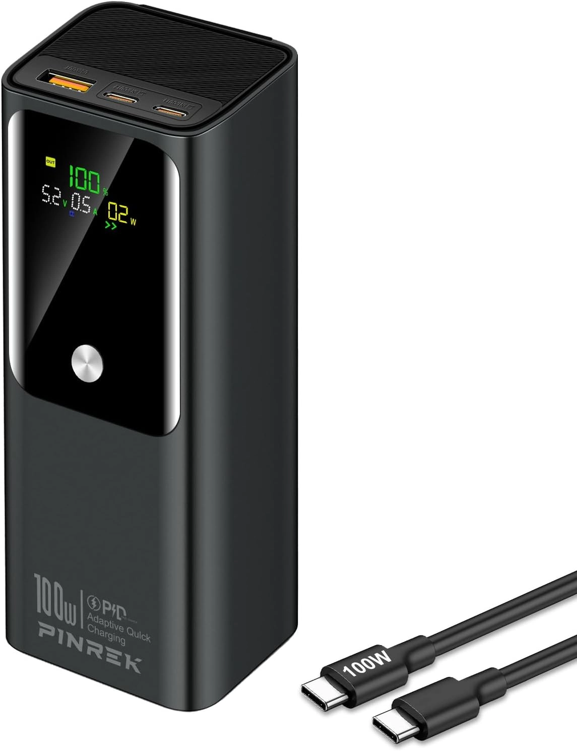 PINREK HTY-K81 - 20000mAh 100W 1 USB-A 2 USB-C