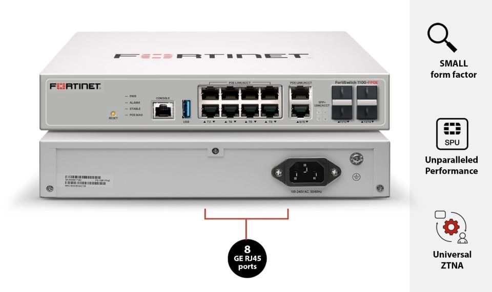 FS-110G-FPOE - 8-ports