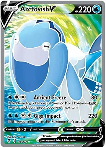 Pokémon Pokemon Arctovish V 176/203 - English + Toploader