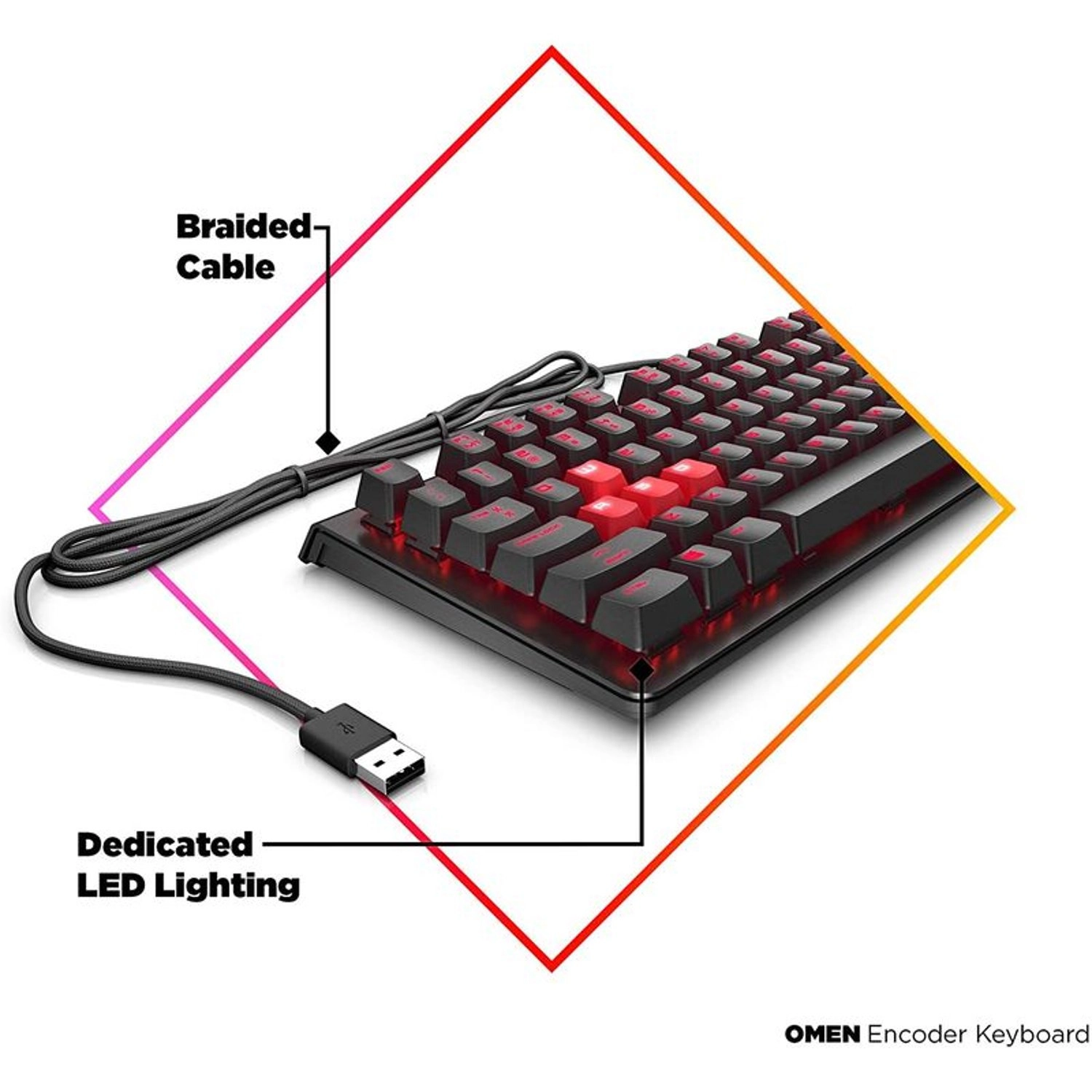 Encoder Gaming Keyboard - Wired