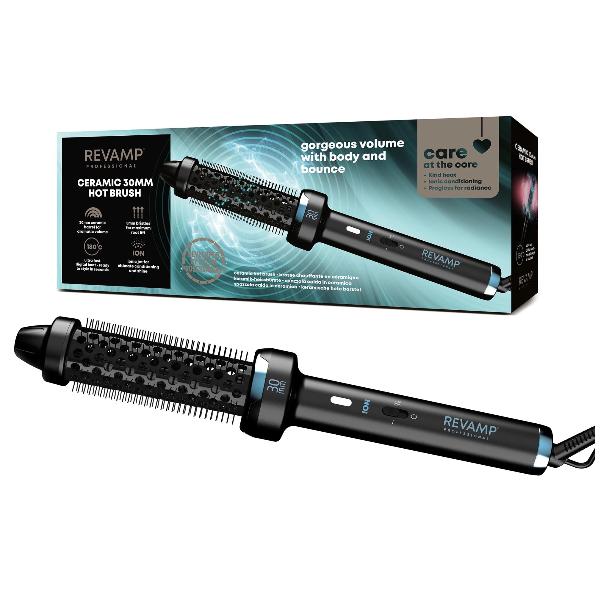 FKA Brands 30mm Ceramic Hot Brush Styler