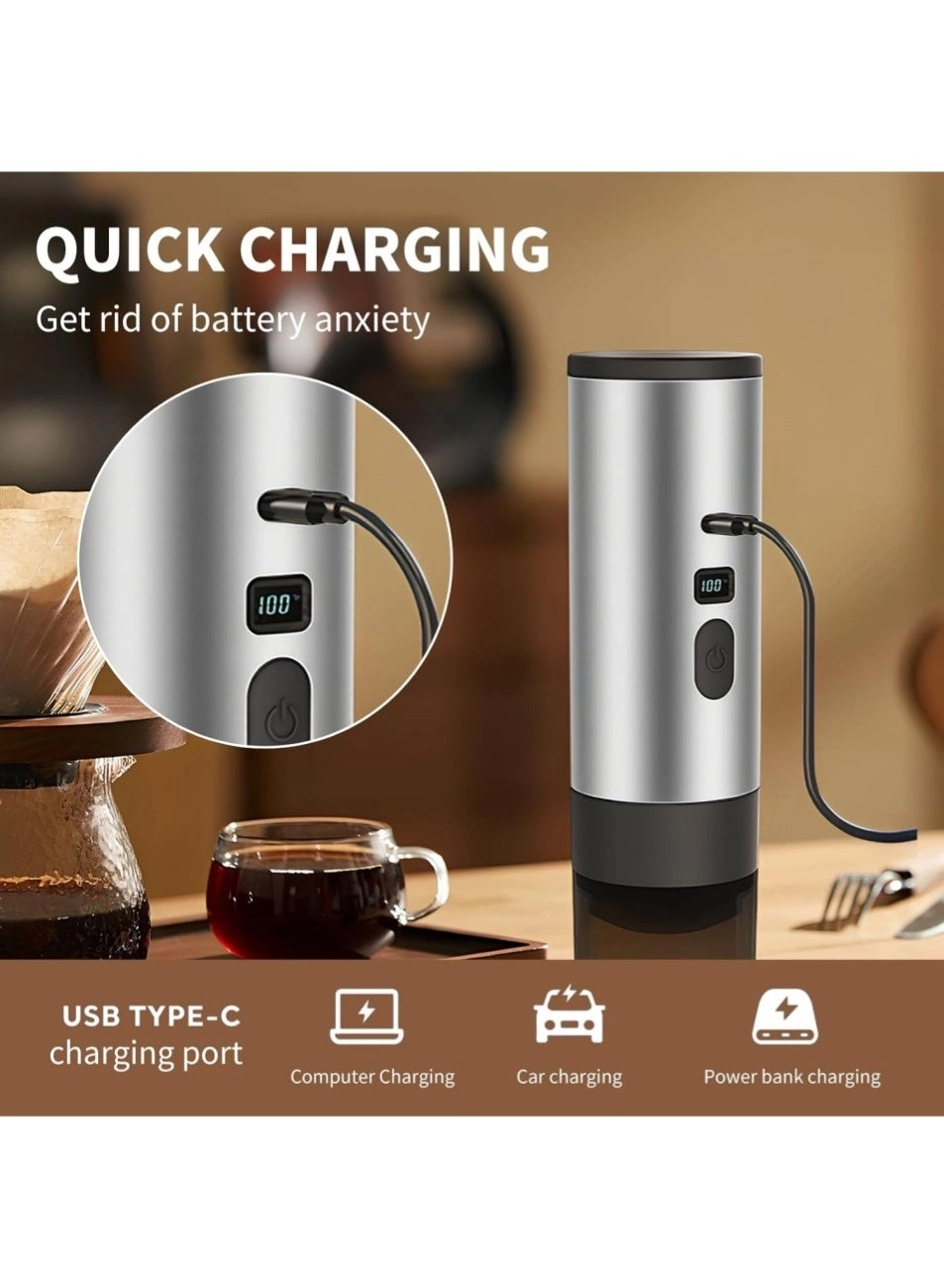 XYD-003 - 3-in-1 Portable Self-Heating USB-C