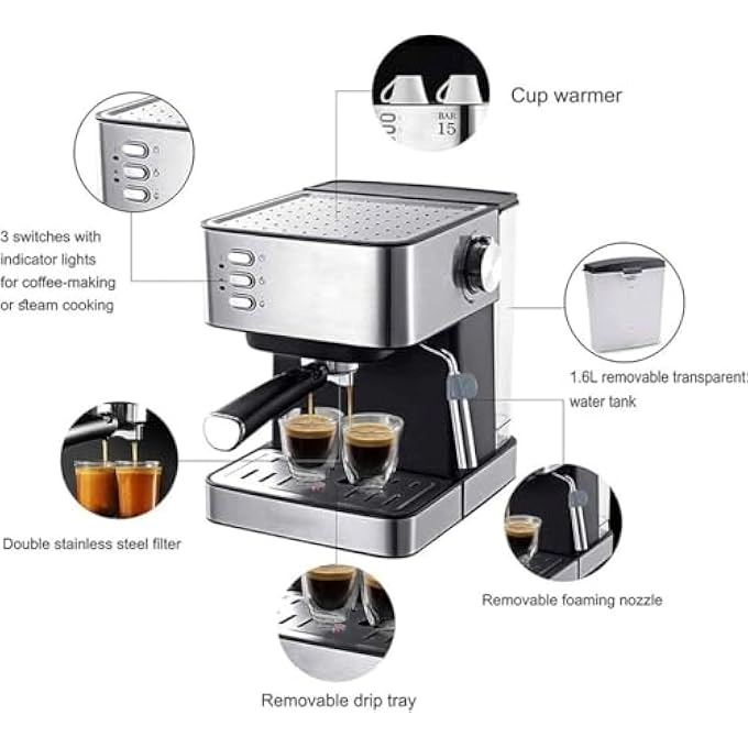 15 Bar Italian - Milk Frother