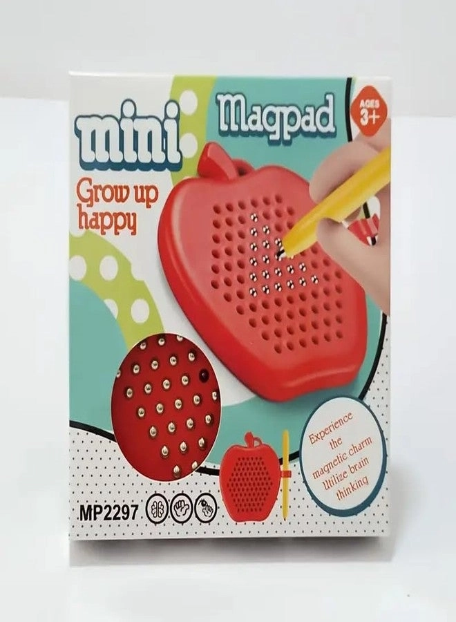 Mini Magnetic Drawing Board - Apple Shape Magnetic Beads