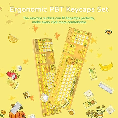 120 Keys PBT Pudding Keycaps Set - ANSI US Layout RF