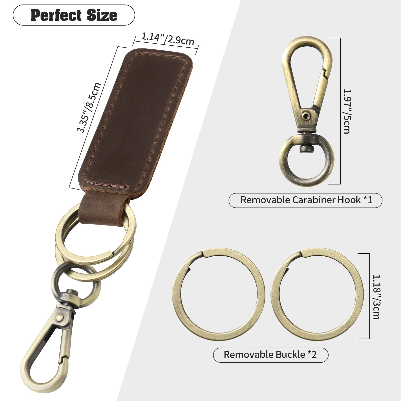 Leather Keychain - Car