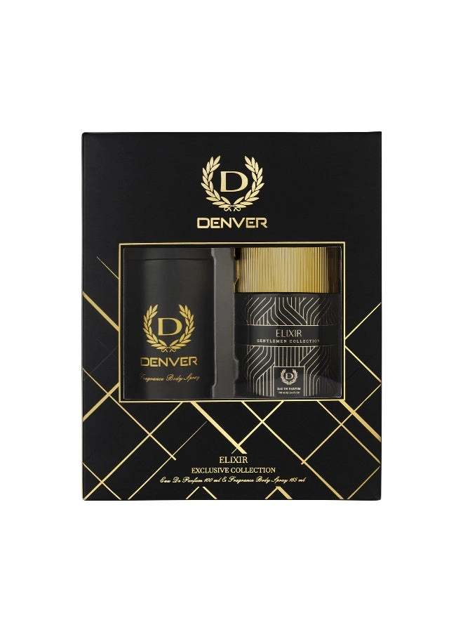 Caliber Deo - 165ml + Elixir Perfume - 100ml