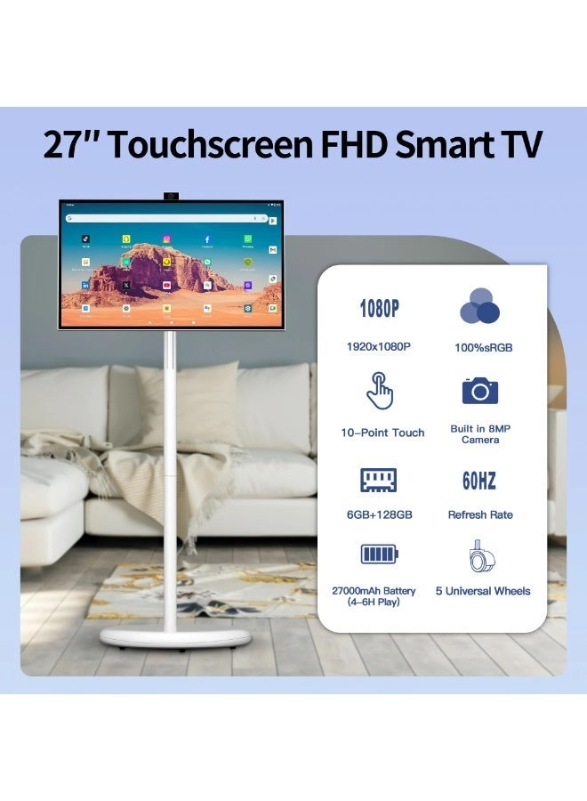 Portable Smart TV - 1080P 27 inch