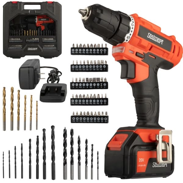 Trademark Global 71-Piece Drill Set - 1.5 Ah Kit