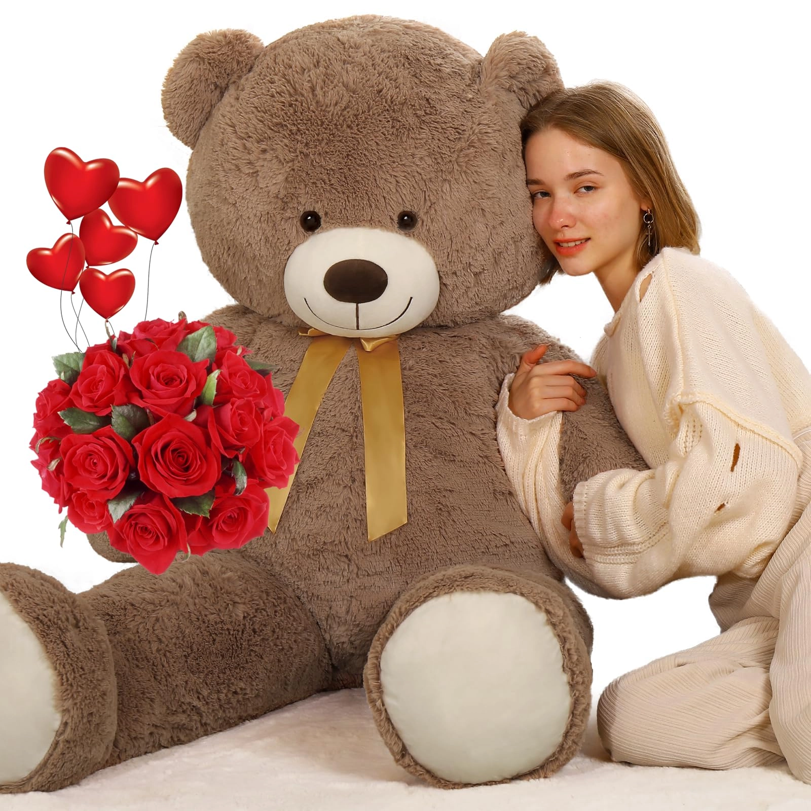 tezituor Teddy Bear - 52'' Dark Brown