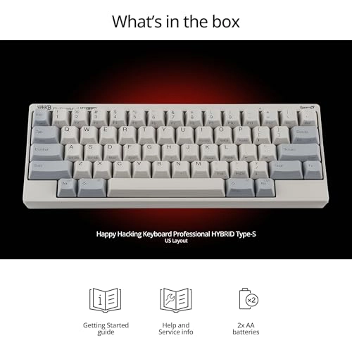 Happy Hacking Keyboard Professional Hybrid Type-S - Blank Wireless