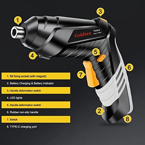 Cordless Power Screwdriver - 1500mAh