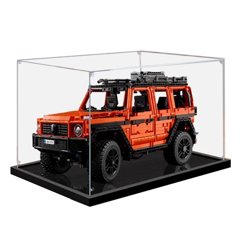 Clear Acrylic Display Case for 42177 - 55x30x34cm Black Bottom
