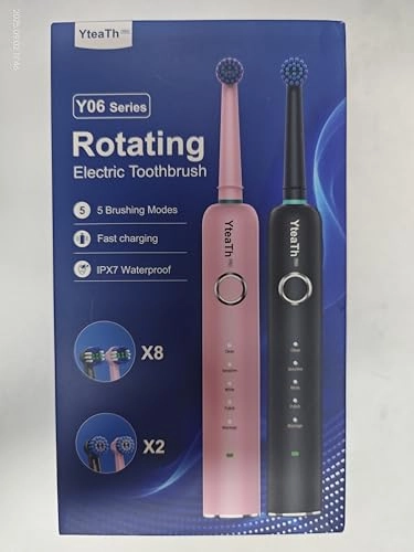 Y06W - 2 Pack 10 Brush Heads 60-Day Battery Life