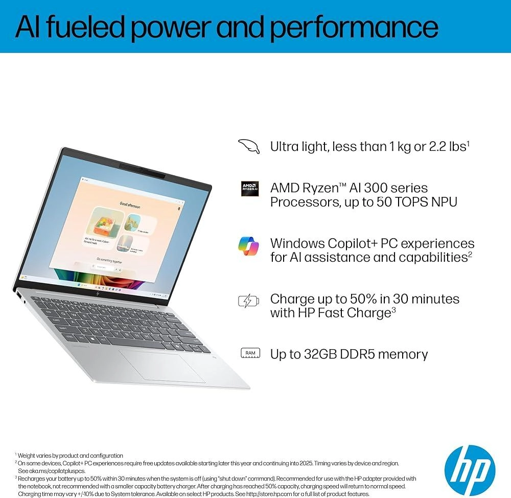 Omnibook 7 BZ6A8EA - 13.3'' Ryzen AI 5-340 16GB DDR5 512GB SSD