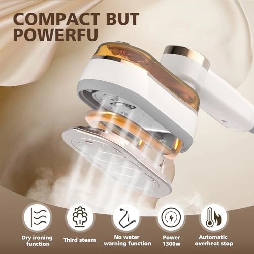 Handheld Garment Steamer - 1300W 200ml LCD