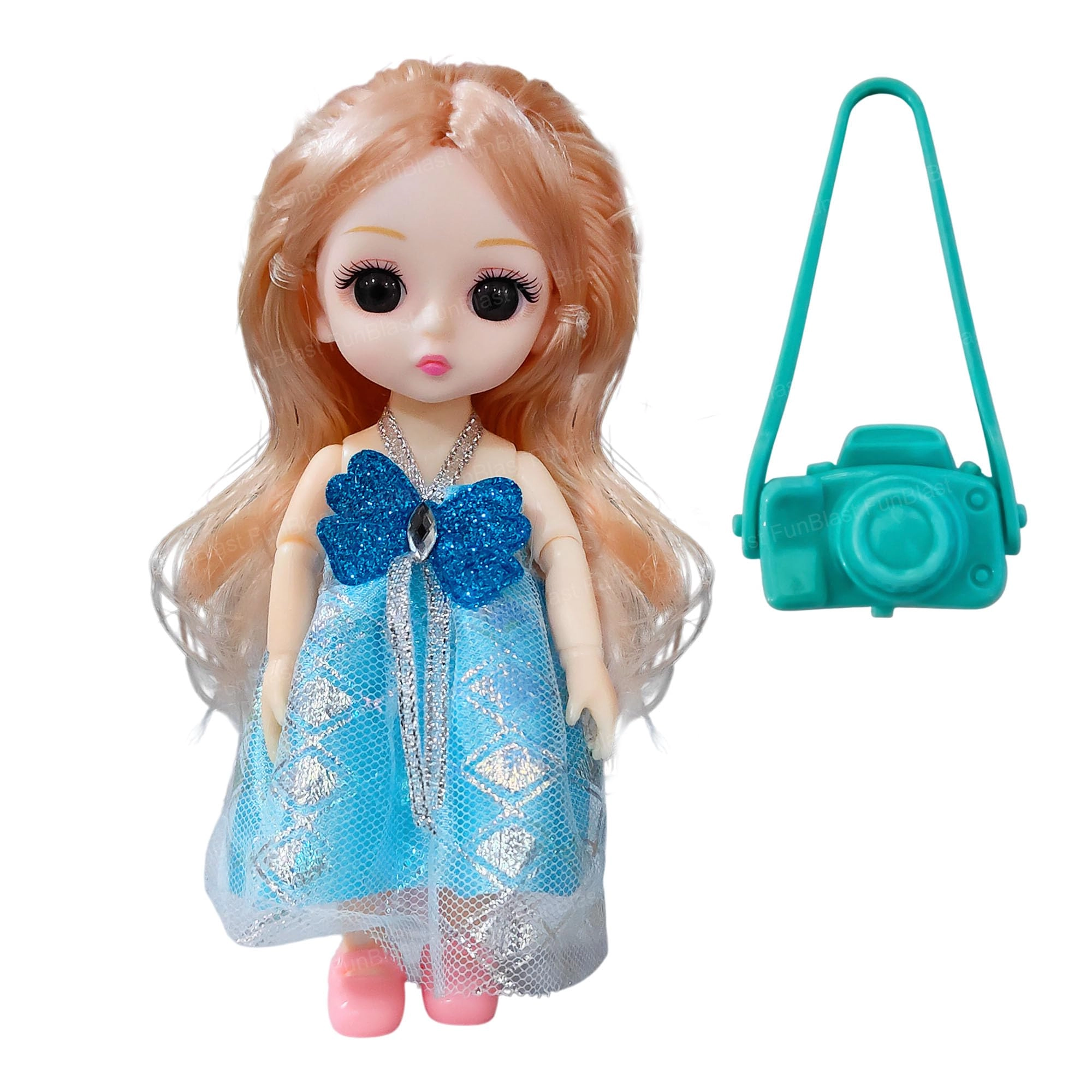 FunBlast Role Play Doll - 15 x 4 cm Blue