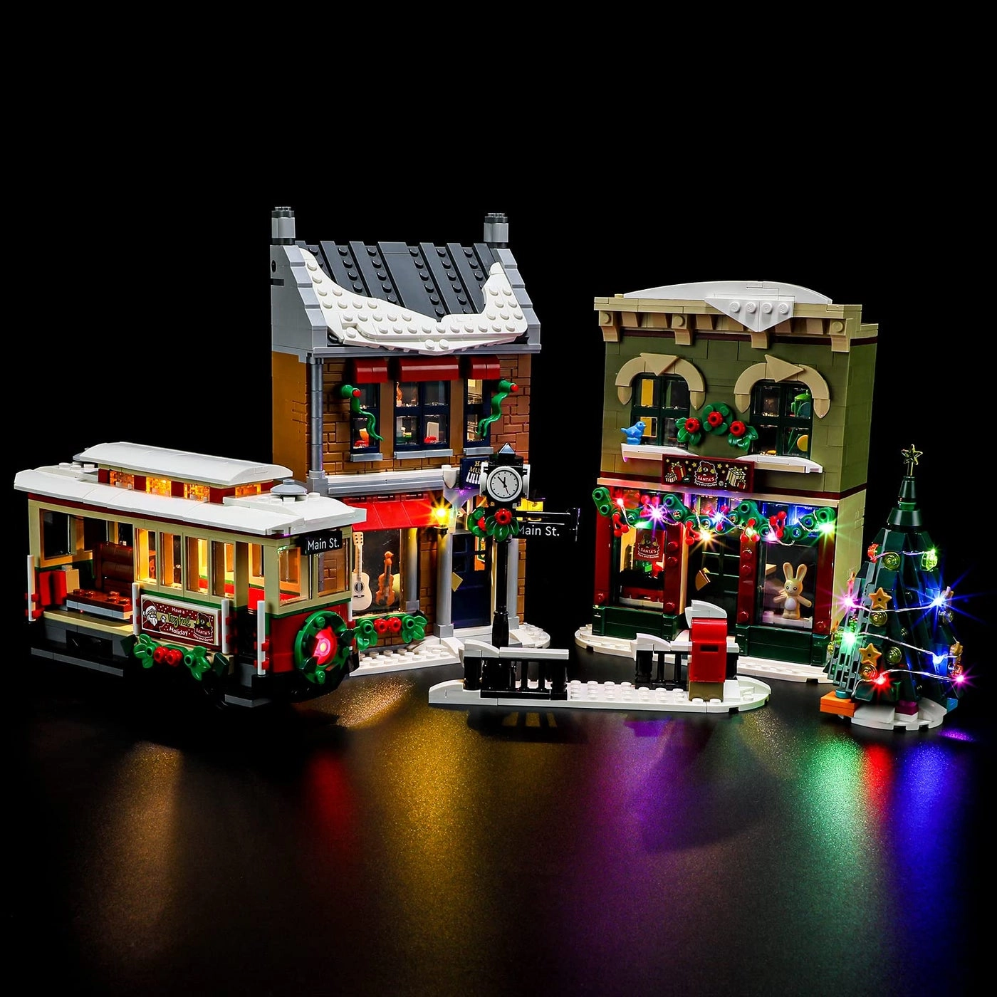 BRIKSMAX Led Lighting Kit for LEGO 10308 Holiday Main Street - Compatible with Lego Icons Building Model