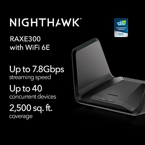 (Renewed) Nighthawk WiFi 6E Router (RAXE300) - up to 7.8 Gbps 802.11ax