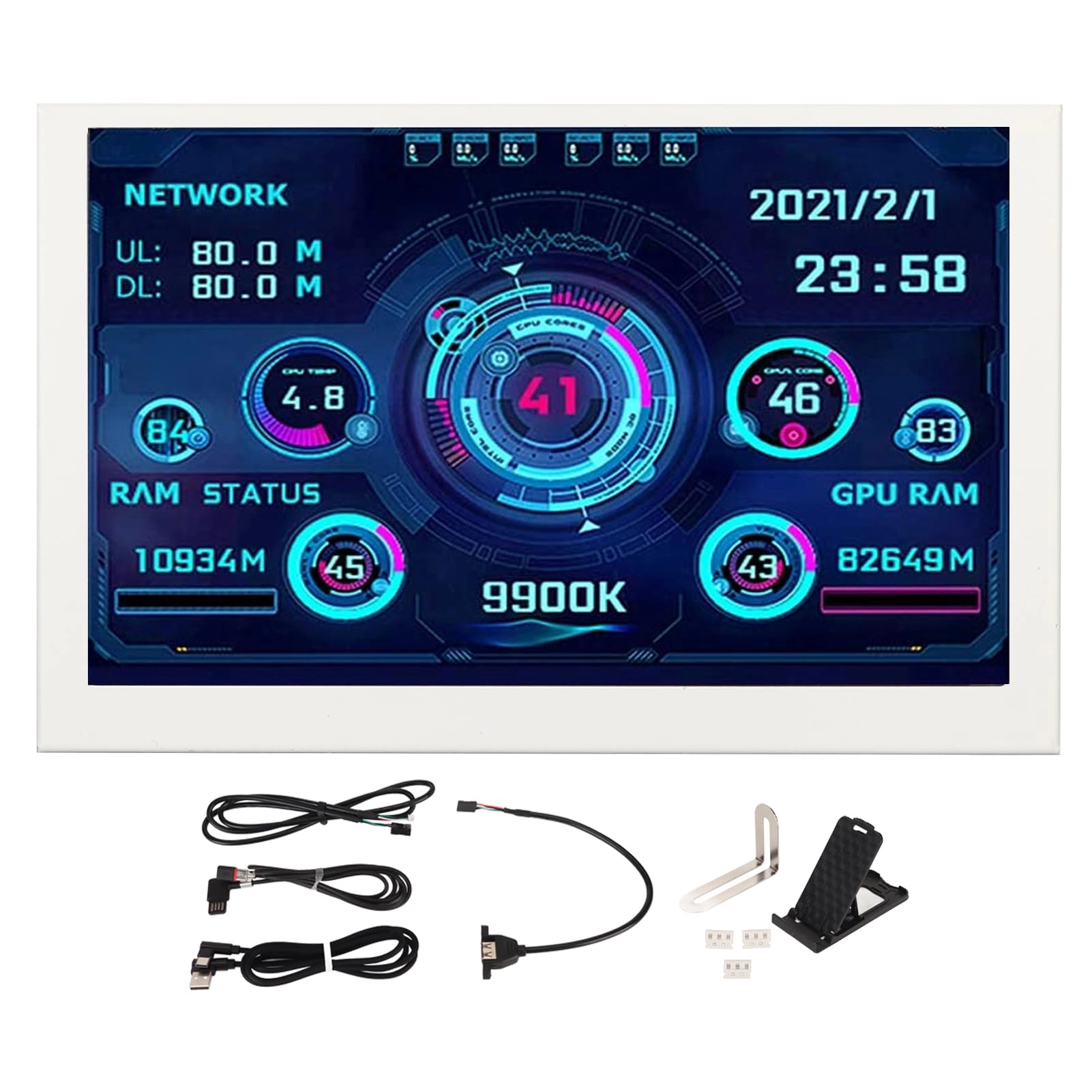 DEKD Temperature Monitor - 5 Inches 800 x 480 pixels