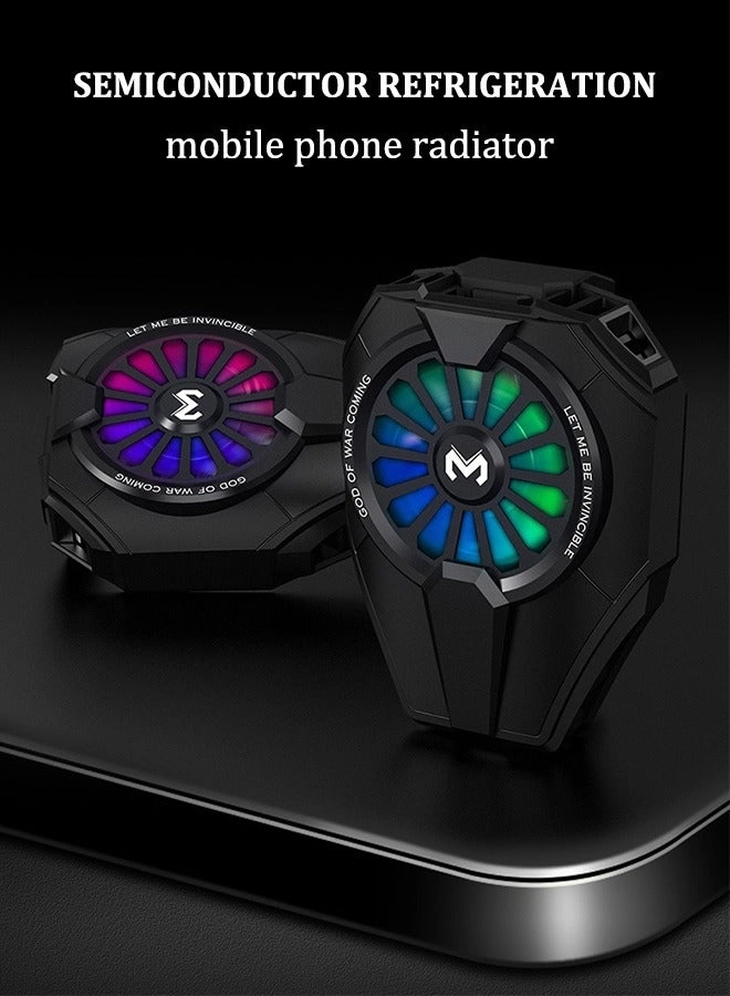 Mobile Phone Cooling Fan - RGB Lights Silent