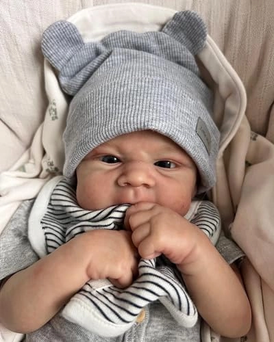 Elijah Reborn Baby Doll - 17 inch Silicone Blue Eyes Ages 3+