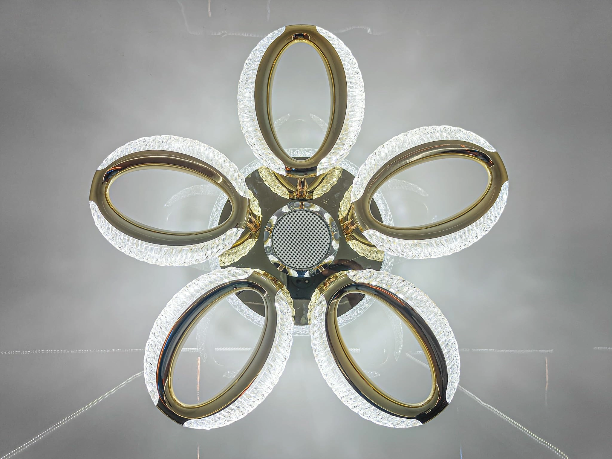 Modern Crystal LED Ceiling Light - Warm/White/Neutral Dimmable