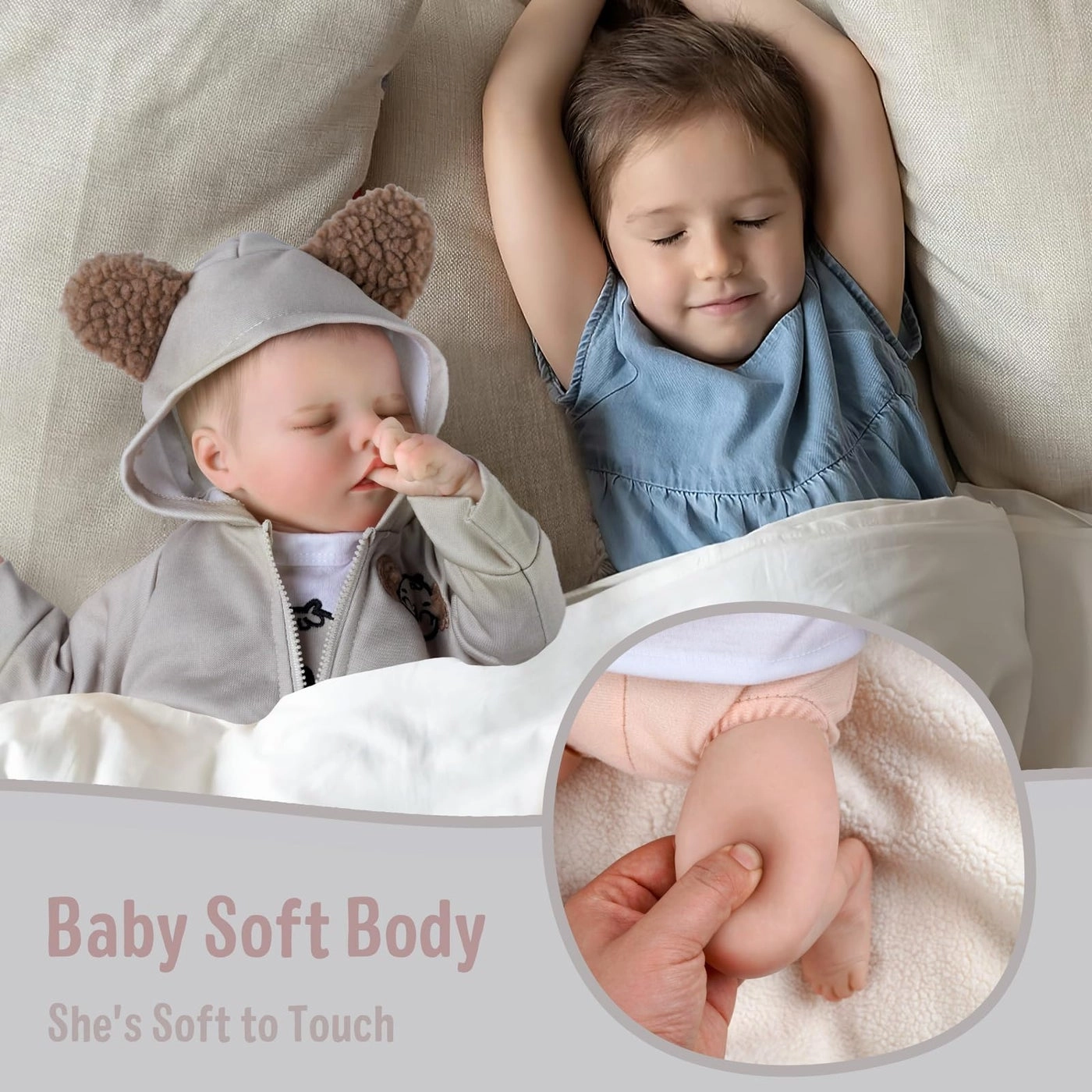 Reborn Baby Doll - 17 Inch Vinyl