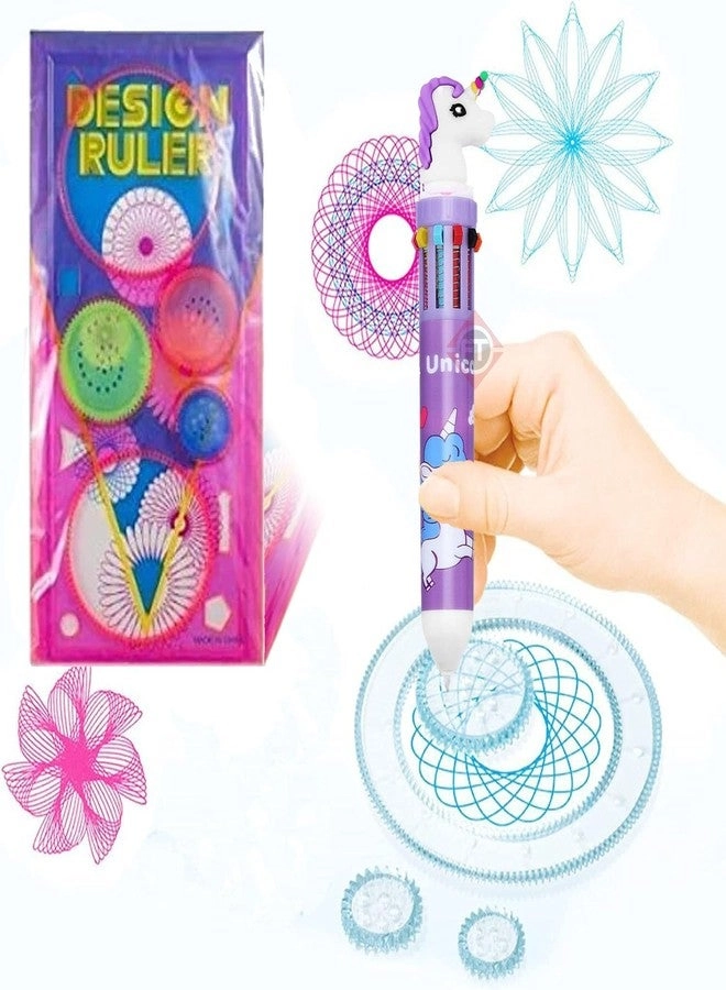 Creative Mandala Spirograph - Ten In One 4 Scale+ Pen