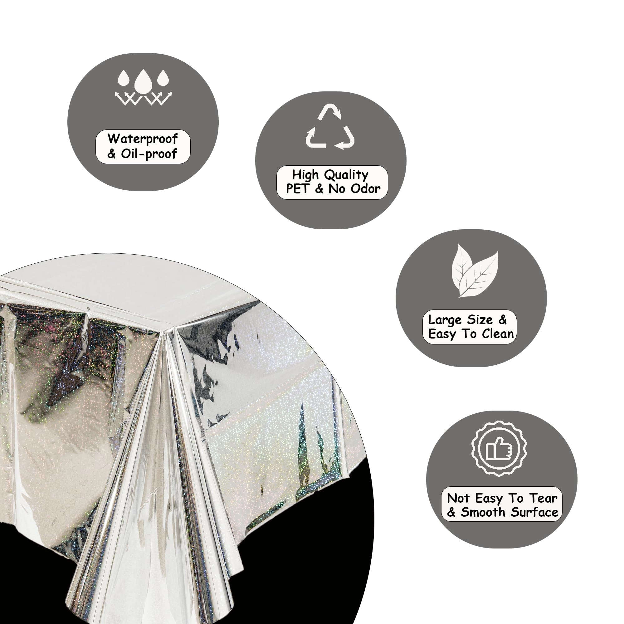 Tablecloth - 2 Packs Birthday