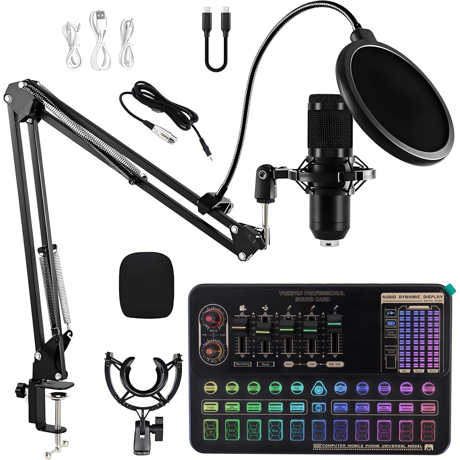 ALSO GO BM800 + V10XPRO Wireless+XLR Microphone