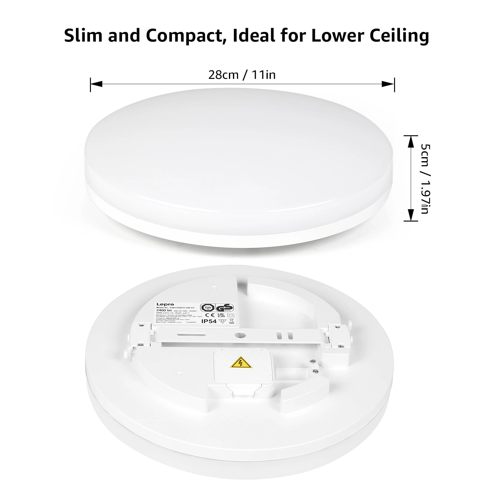 24W LED Ceiling Light - 3000K