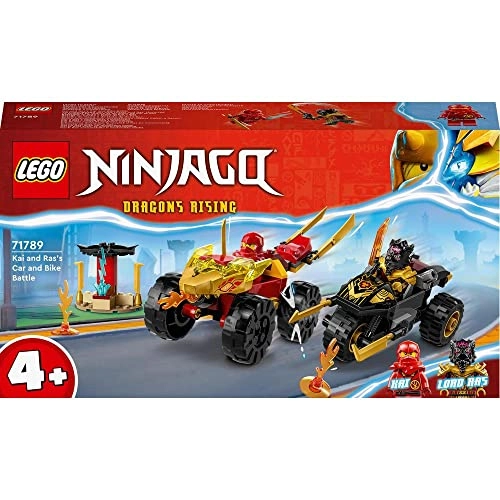 NINJAGO Kai and Ras's Car and Bike Battle Set (71789) - Dragons Rising Series