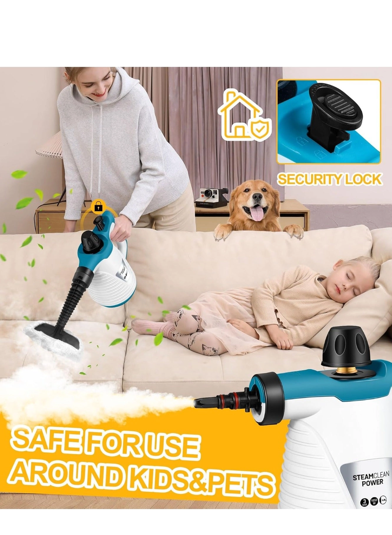 Handheld Steam Cleaner - 3.0bar 350ml