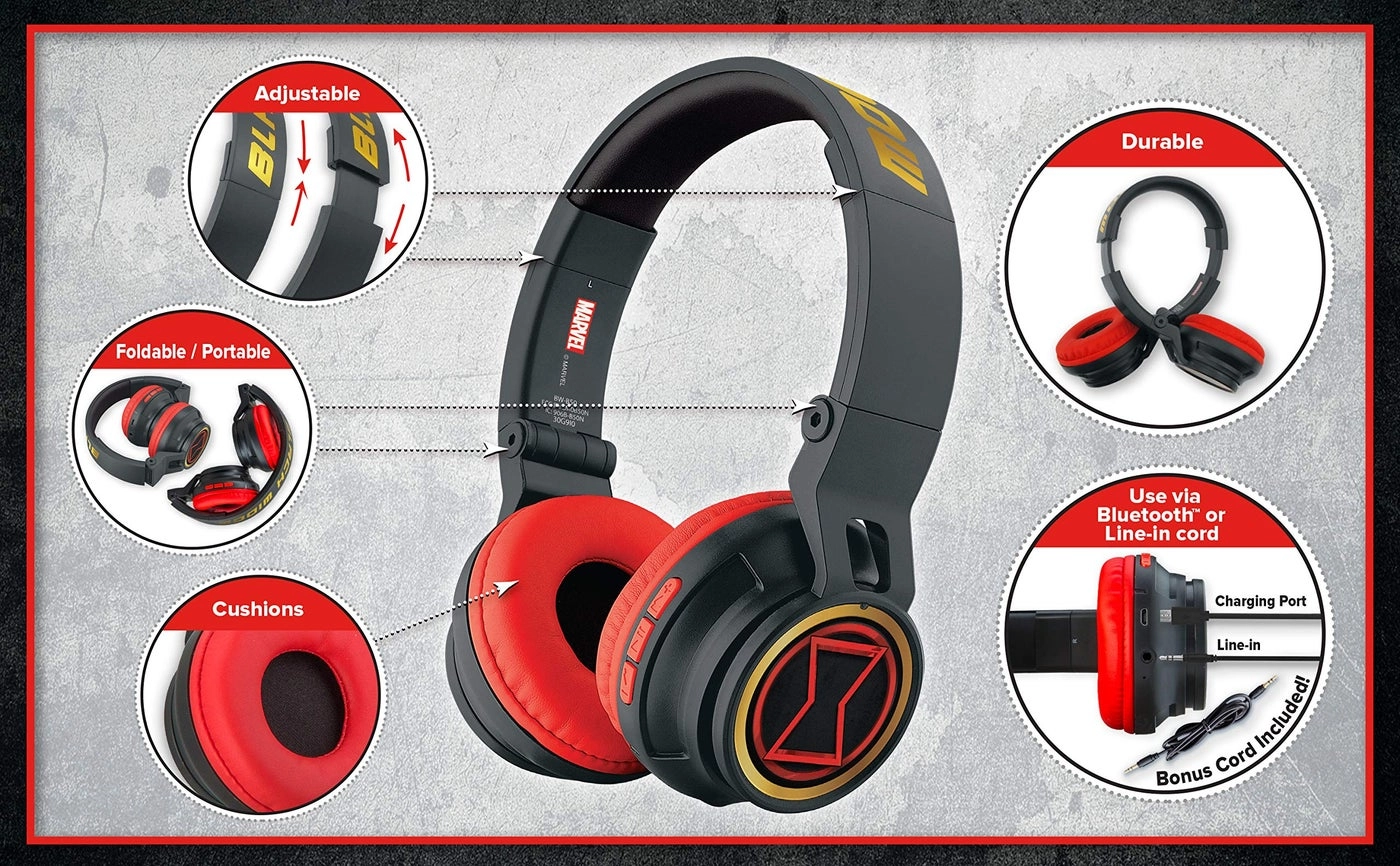 Black Widow Kids Wireless Headphone