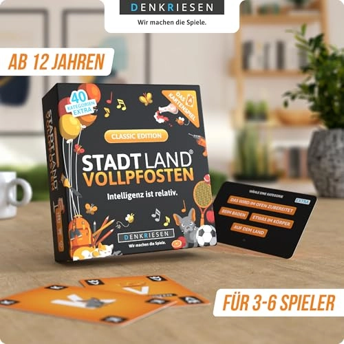 Stadt Land Vollpfosten: Classic special edition - Card Game (German)