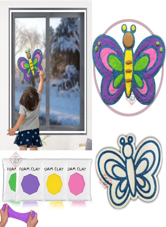 Firstly Air Dry Clay - 4 pcs. + Clay Sticker - 1 pcs.